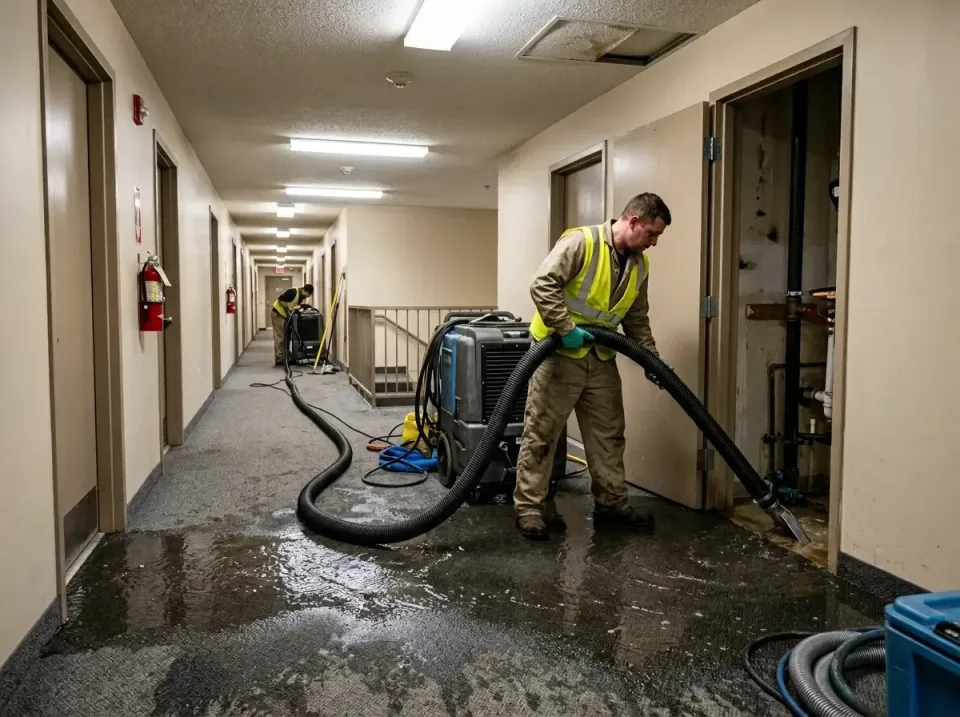 multi-unit-apartment-hallway-f-005 — frequently asked questions, Emergency Burst Pipe Water Extraction & Removal in Medical…